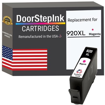 DoorStepInk Brand for HP 920XL (CD973AN) Magenta Remanufactured in the USA Ink Cartridge