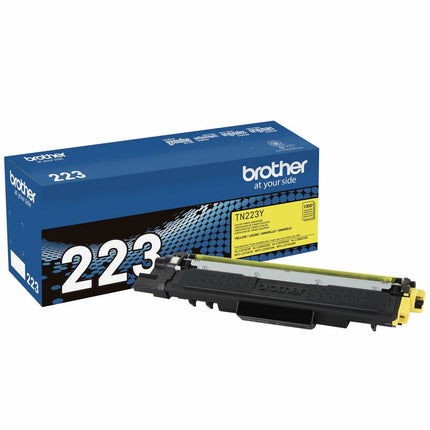 Original Brother TN-223Y Standard-Yield Yellow Laser Toner Cartridge