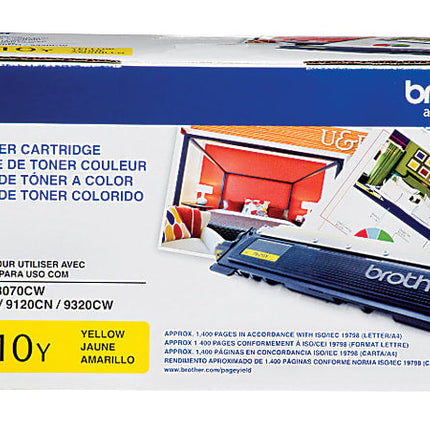 Brother TN-210Y High Yield Yellow Laser Toner Cartridge, TN210Y