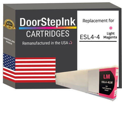 DoorStepInk Brand for Roland ESL4-4LM 440mL Light Magenta Remanufactured in the USA Ink Cartridge