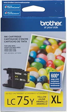 Original Brother LC75 Yellow Ink Cartridge