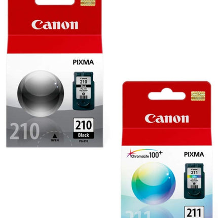 Original Canon PG-210 / CL-211 Black and Color Ink Cartridges