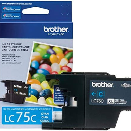 Original Brother LC75 Cyan Ink Cartridge