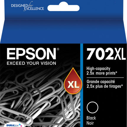 Epson T702XL Black High Yield ( T702XL120-S) Ink Cartridge