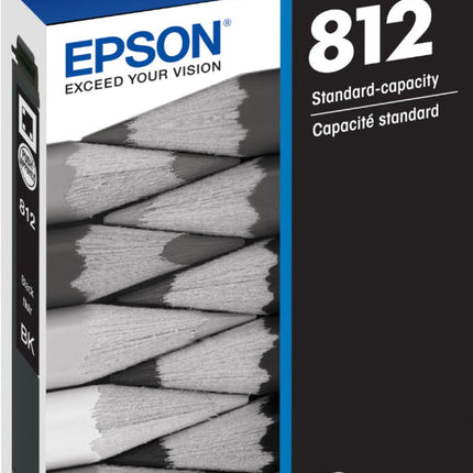 Epson 812 Black Standard Yield Ink Cartridge (T812120-S)