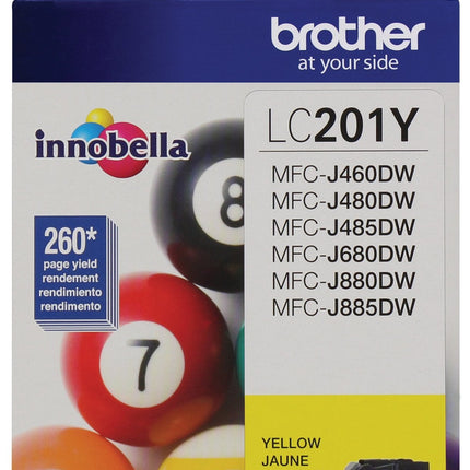 New Genuine Brother LC201 Yellow Ink Cartridge