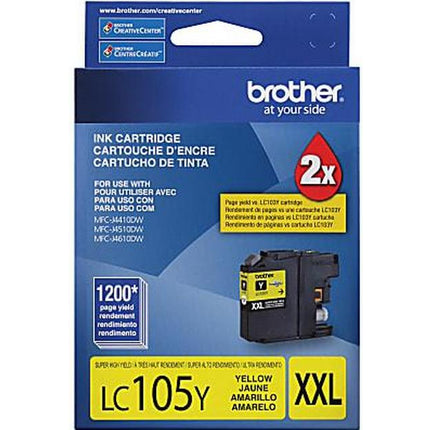 Original Brother LC105XXL Yellow Ink Cartridge