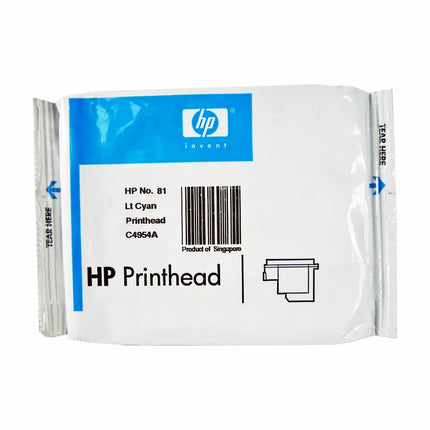 Genuine HP 81 Light Cyan Printhead ONLY DesignJet Ink Cartridge, C4954A