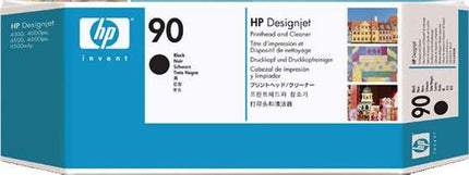 Original HP 90 C5054A Black Printhead & Cleaner Cartridge