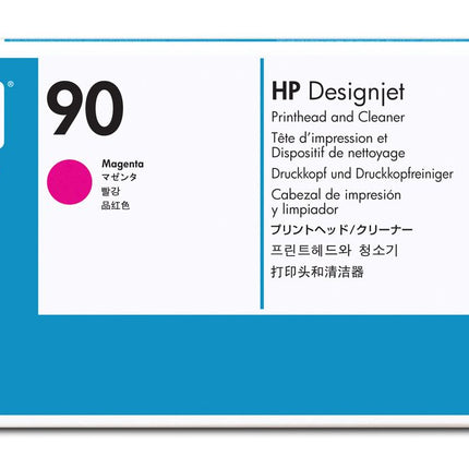 Original HP 90 (C5056A) Magenta Printhead & Cleaner Cartridge