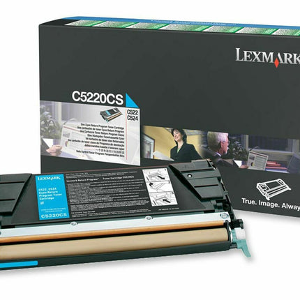 The original Lexmark C5220CS Cyan Toner Cartridge