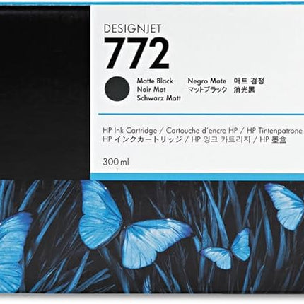 HP 772 300-ml Matte Black DesignJet Ink Cartridge, CN635A