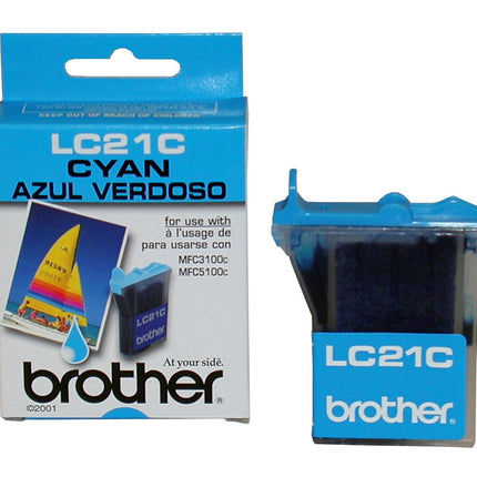 Original Brother LC21 Innobella Cyan Ink Cartridge, LC21C