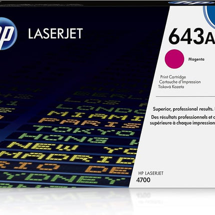 Genuine HP 643A Standard-Yield Magenta Laser Toner Cartridge, Q5953A