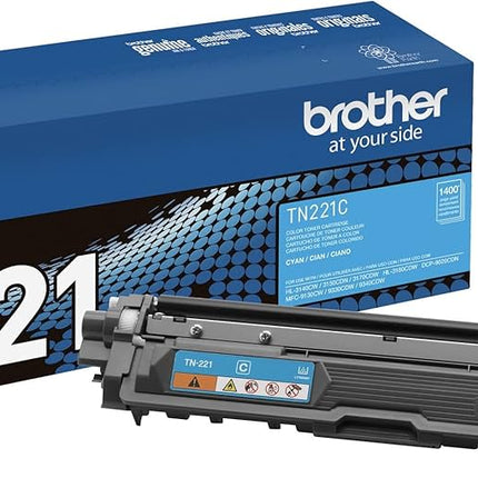 Brother TN-221 Standard-Yield Cyan Toner Cartridge, TN221C