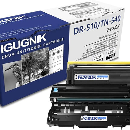 Genuine Brother TN-540 and DR-510 Combo Drum Unit & Toner Cartridge