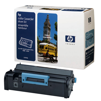 Genuine HP 640A Black and Color Drum Kit LaserJet Toner Cartridge, C4195A 