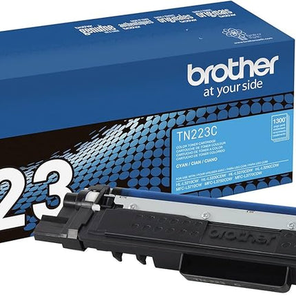 Original Brother TN-223C Standard-Yield Cyan Laser Toner Cartridge