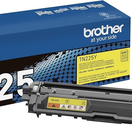 Genuine Brother TN-225Y High-Yield Yellow Toner Cartridge